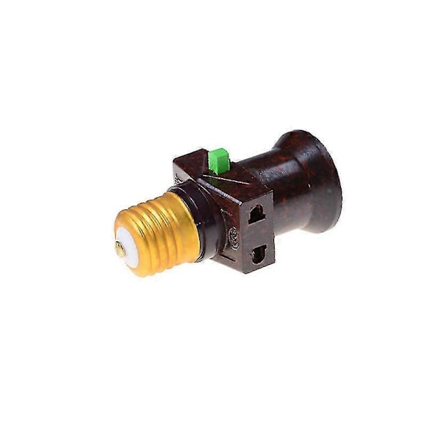 1 st E27 Skruvbaserad Lamphållare Konvertering Med Strömbrytare Lamplampa Socket Adapter