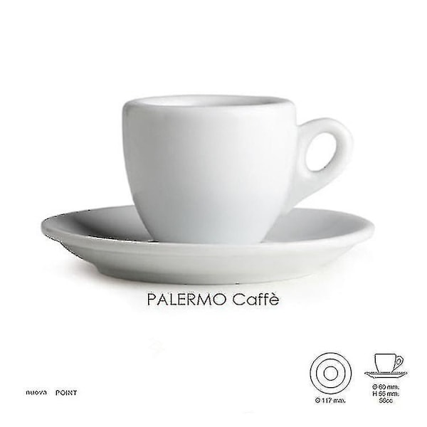 2024 Ny Professionell Espresso Mugg Tävlingsnivå Tjock Café Espresso Mugg Kaffekopp Fat Set |muggar Snabb