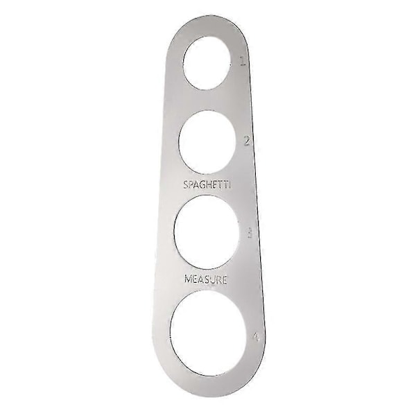 4 Hål Hög Precision Spaghetti Mätare 430 Rostfritt Stål Portionskontroll Spaghetti Mätverktyg Köksredskap Stainless Steel