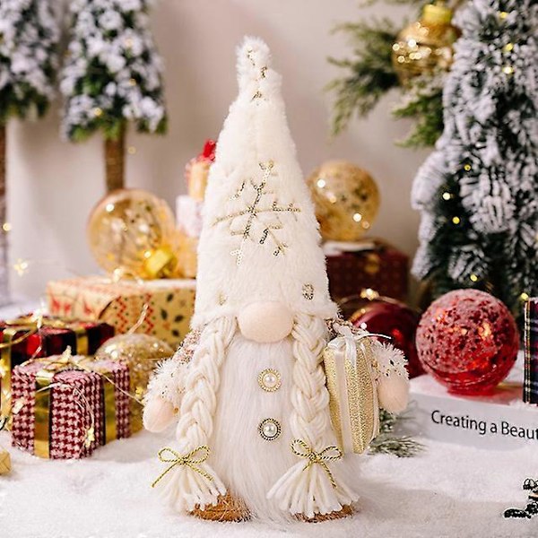 2024 Dekorationer LED Tomte Paljetter Ansiktslös Docka Nattlampa för Hem Semester Jul Ornament Gåva Navidad Nyår B 30cm