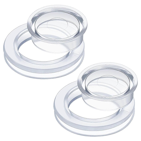 Utomhus Trädgårds Parasoll Kil Håller Parasollet Stadigt Fixeringshylsa För Trädgård Gård Pool Transparent Ringx2pcs
