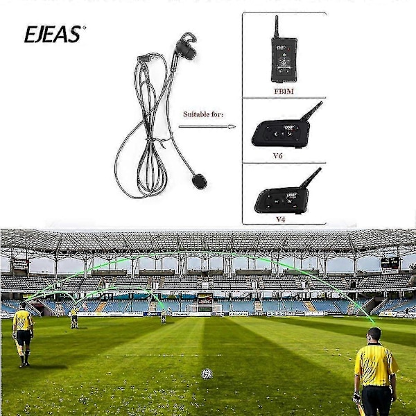 2 st Hifi-r Domare In-ear Hörlurar För V4c V6c Domare Öra Intercom Headset