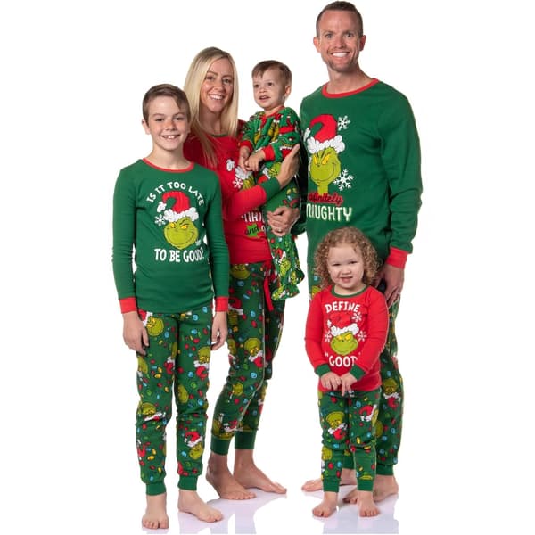 Nya pyjamasset för hemmet under höst och vinter med julmonster-tryck, förälder-barn-set och heminredning 0714 Mom S