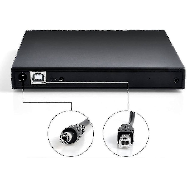 Ekstern DVD-drev med CD-brænder (kombination), USB-interface (FMY)