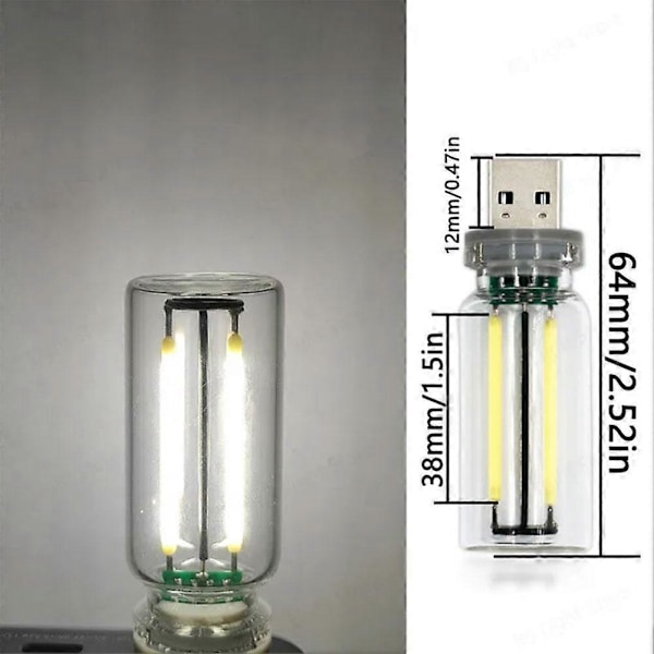 Bärbar USB Plug-in LED Mini Nattlampa Bil Atmosfär Ljus Mobila Lampor B