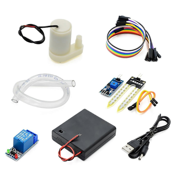 för arduino Automatisk bevattningsmodul DIY-kit jordfuktighetsdetektering automatisk vattenpumpning