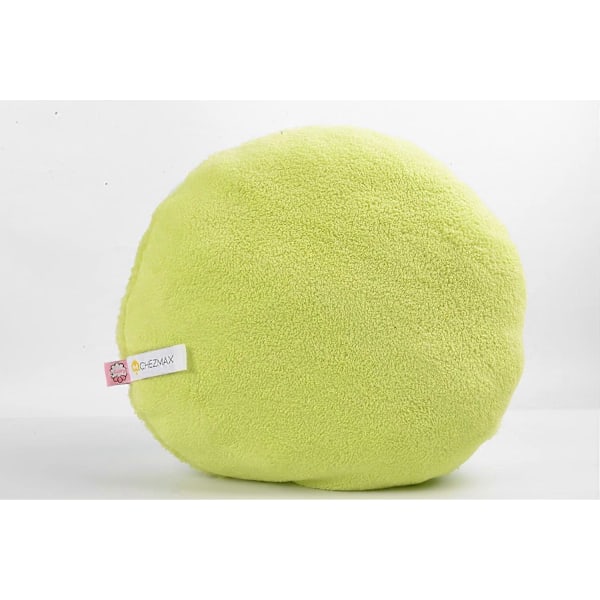 Macaron Kudde Plysch Ryggstöd Kudde Mikropärla Prydnadskudde Rund Sittdyna Heminredning Kudde 14,5\" Gradient Grön