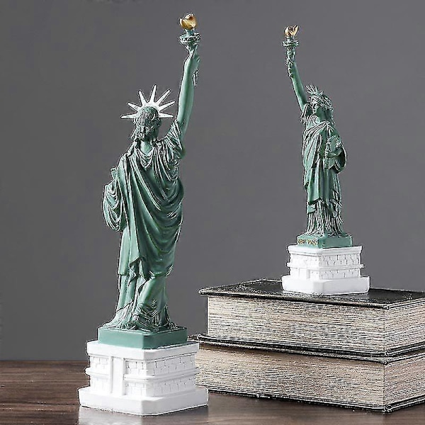 Frihetsgudinnan Statymodell New York City Landmärke Liten Replik Ornament Resin Souvenir Samlarobjekt B