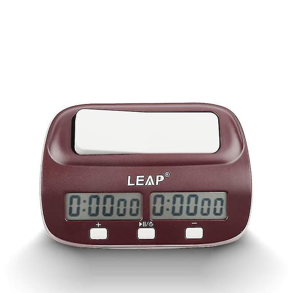 Leap Schackklocka, Digital Schacktimer & Speltimer, 3-i-1 Multifunktionell Bärbar Professionell Klocka As shown