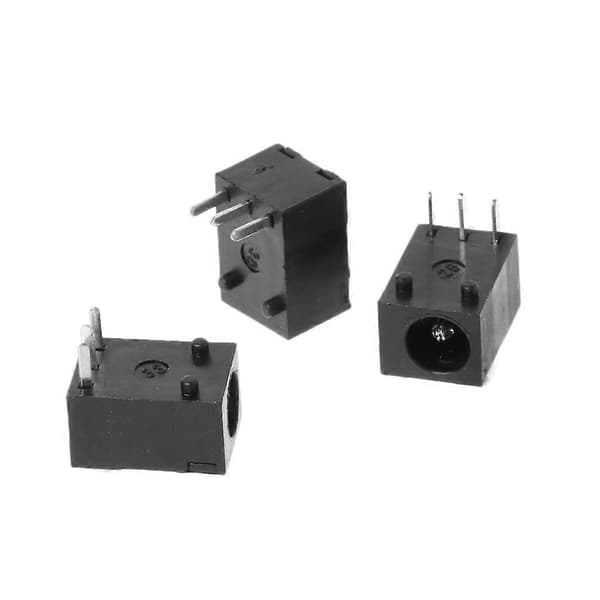 10 stk. DC-003 3,5x1,3 mm for DC Strømkontakt Sokkel Kobling 3-Pin Panelmontert Plugg