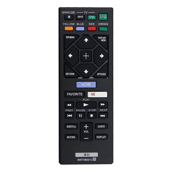RMT-VB201U Fjernkontroll for Sony Blu-Ray BD-plate DVD-spiller UBP-X700 BD-BX370 BDP-S1700 BDP-S3700