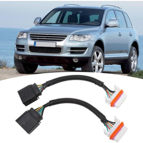 2 st Kablageadapter för strålkastare 7L6 971 071 A Hid Bilstrålkastarkontakt