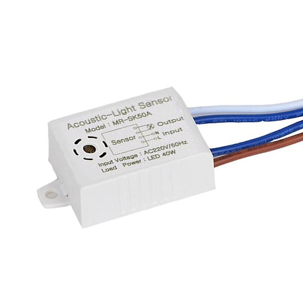 Ljudaktiverad På/Av Ljussensorbrytare. Sockeladapter