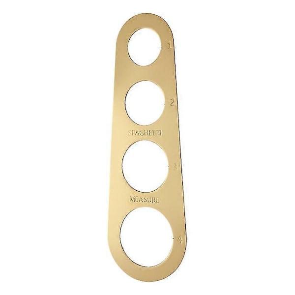 4 Hål Hög Precision Spaghetti Mätare 430 Rostfritt Stål Portionskontroll Spaghetti Mätverktyg Köksredskap Golden