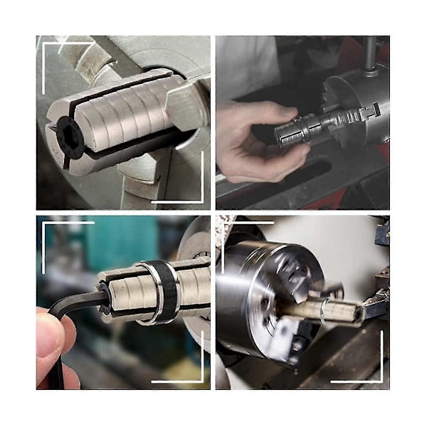 Utvidgande Ringmandrel i Rostfritt Stål med Hex-Nyckel - Robust Ringformningsverktyg för Ringvridning As Shown