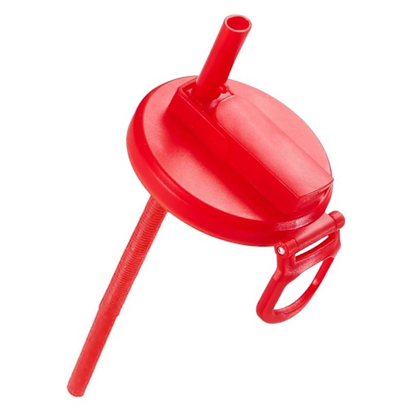Sugrör Soda Burk Lock Livsmedelsgodkänd Återanvändbart Dryckesburkslock med Sugrör för Soda/Öl/Juicer Red