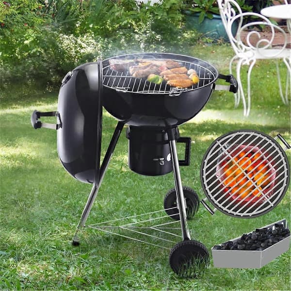 Kullkurv i rustfritt stål, kullbeholder for grillbriketter