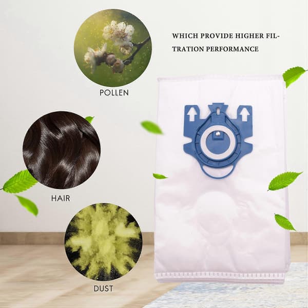 15 st Dammsugarpåsar för GN AirClean 3D Efficiency Ersätter GN Dammsugarpåse Par
