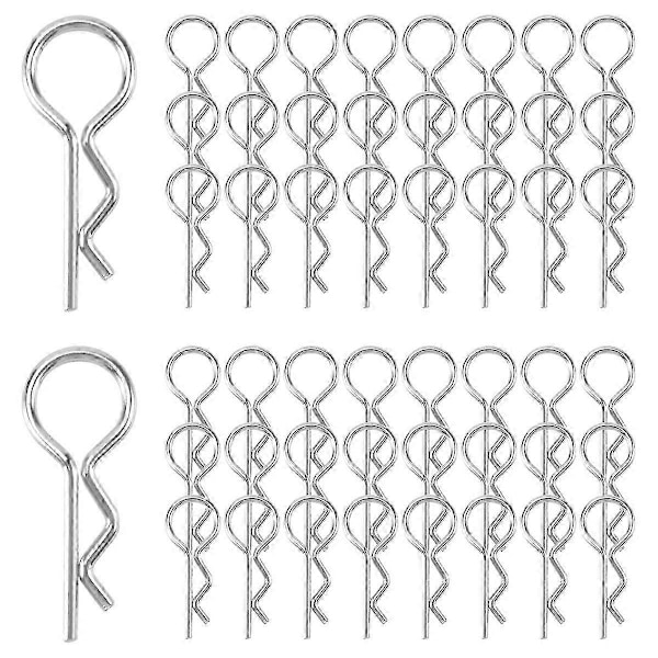 50st Mindre Stålclips S Skyddsstift Böj För 1/10 Rc Bil Fjärrkontroll Leksaker Reat Överträffa Reservdelar S-Yogu