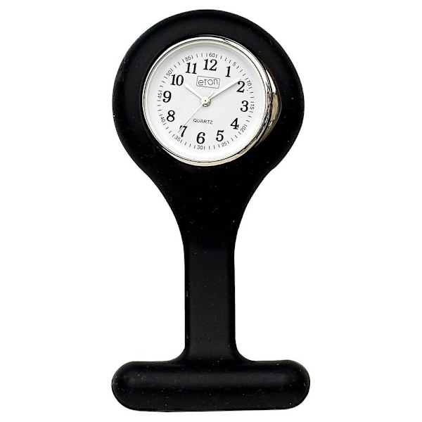 Eton Svart FOB Sjuksköterskeklocka, Silikoninnesluten, Torkbar 2954L-BK
