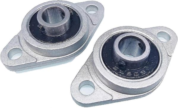4 stk. Kfl08 8mm Sinklegering Lager Putelagerblokk Flenslager Justering