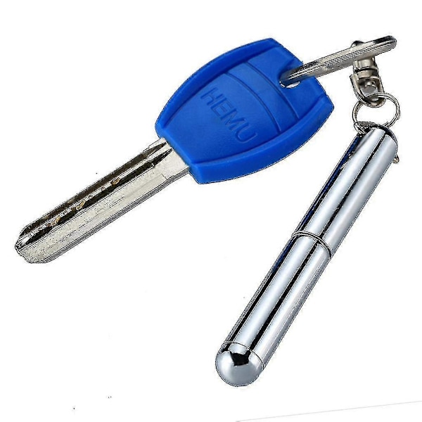 Mini Metallisk Nyckelring Teleskopisk Penna Nyckelring Teleskopisk Penna Verktyg 2ml