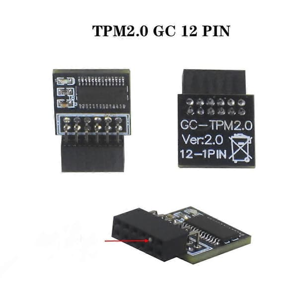 Til GIGABYTE GC TPM 2.0 Bundkort 12 Pin TPM 2.0 Modul LPC Opgradering PC System