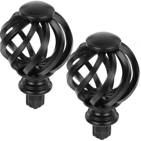 2 stk. Gardinstangsafslutninger Gardinstangsafslutninger Endestykker Gardinstangsafslutninger