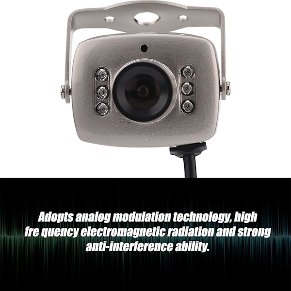 Mini 6LED Kablet CMOS CCTV Sikkerhetskamera Nattsyn Digitalt Videokamera NTSC-YM