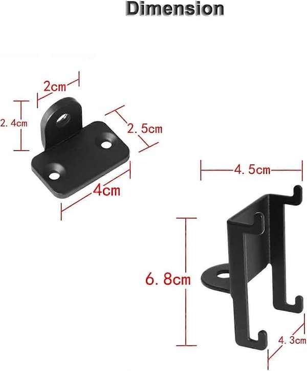 2 kpl Seinätelineet Bose Virtually Invisible 300 langattomille surround-kaiuttimille, musta