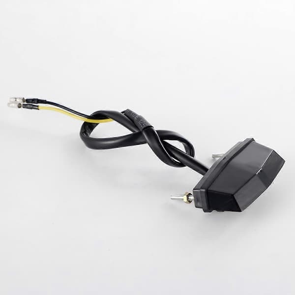 Mini Motorcykel LED Baglygte Nummerpladelygte 12V LED Lampe Black