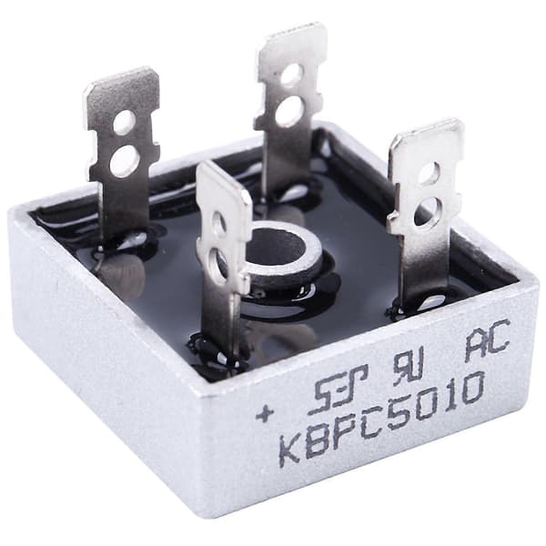 4x 50A 1000V Metallhus Enfase Diodebro Rettferdig Kbpc5010