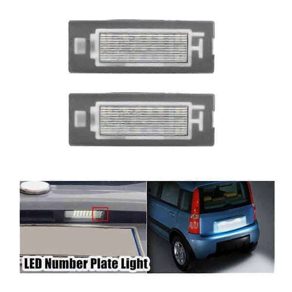 Bil LED Nummerpladelygte 71734797 71771501 til Panda Type 169 2003-2012 312/319 2012+ Bilnummer