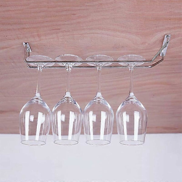 27cm x 11cm Vinglasställ, Redskapshållare, Rostfritt Stål Hemmabar Glasställ, Vinglashållare Krok, Vinglas Redskapshållare Under Skåp