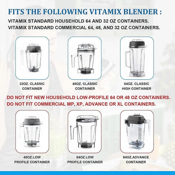 Reservedel for våtblad til Vitamix 5200-serien blender 64oz beholdere