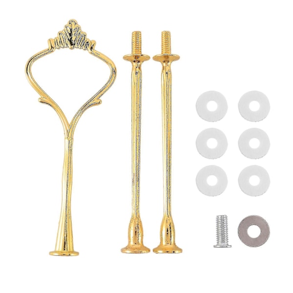 6 Sæt Bakke Hardware Til Kage Stativ 3-lags Kage Stativ Montering Hardware Holder Til Bryllup Og Fest