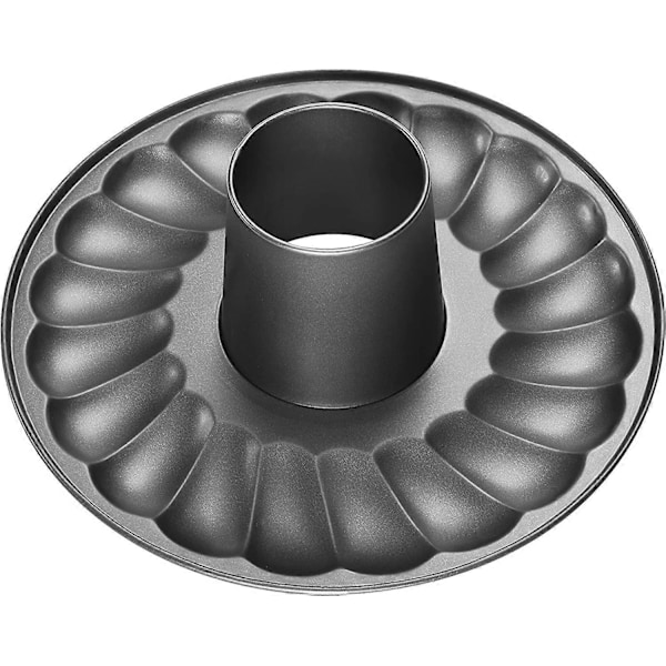 Springform kakform, springform kronform, rund kakform, Rostfritt stål, Svart, 24 x 24 x 6,5 cm (FMY)