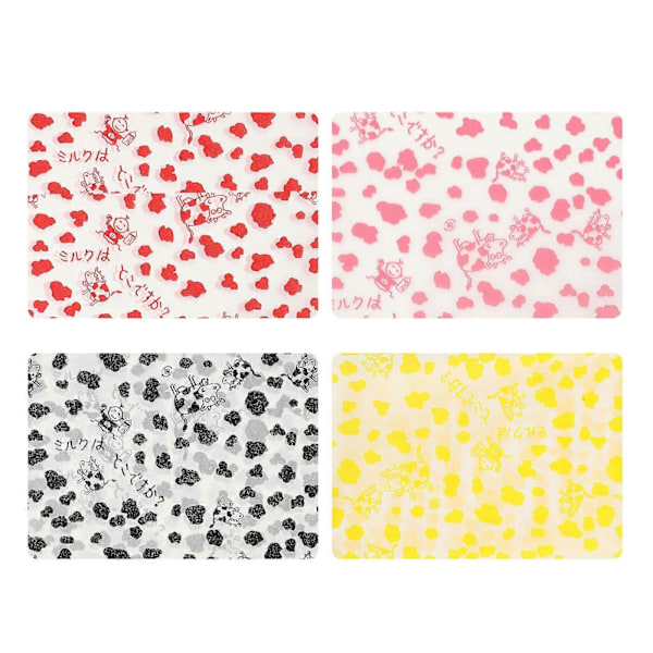 400 st Vaxpapper Söt Hemgjord Inpackningspapper Förpackningspapper för Choklad Godis Nougat Socker Assorted Color 12X9CM