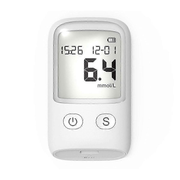 Hemoglobinmätare Hemoglobin Testkit Glucometer Mäter Blodsocker, 50 Test