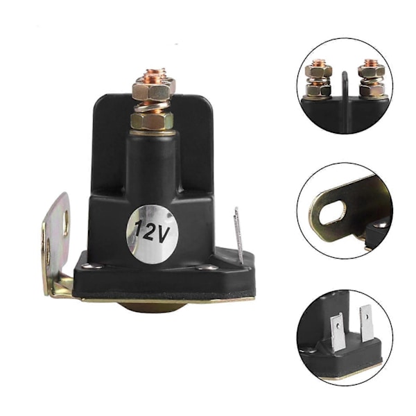 Startrelä Solenoid 1134-2962-01 PP Metall 1134-2946-02 725-04439A för Tillbehör Åkgräsklippare Enkel Installation Hållbar
