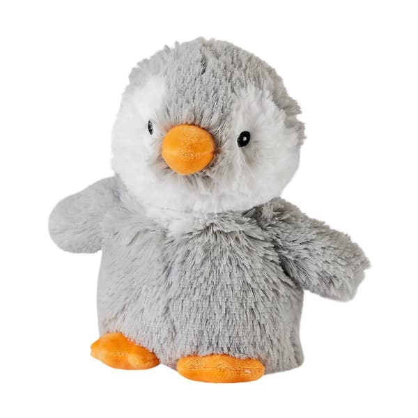 Junior Mikrovågsbar Grå Pingvin - 22 cm - Unisex Barn