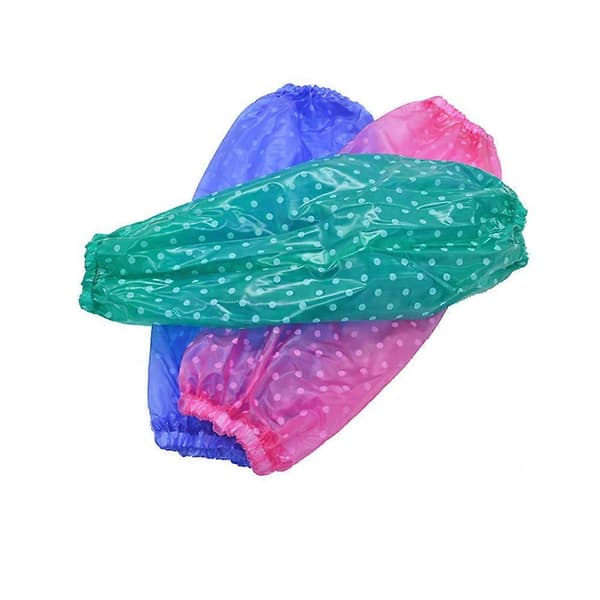 Gjenbrukbare ermebeskyttere PVC plast armbeskyttere vanntette oljetette for de fleste 5 par