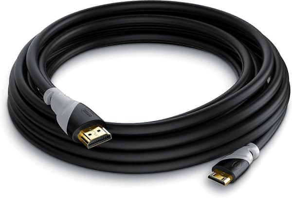 CSL - 10m Ultra HD 4K Mini HDMI - HDMI -kaapeli - kullattu High Speed Mini