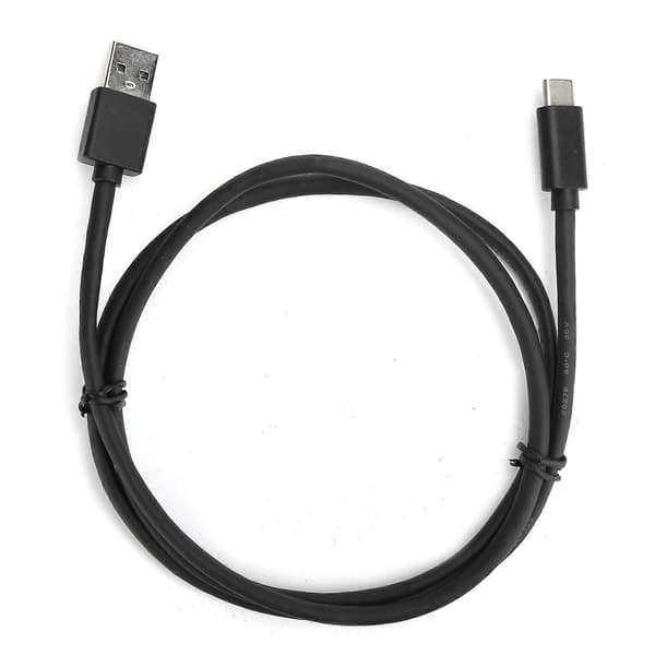 USBA til USBC Kabel Universel Datalinje Lydtransmission Konverteringsledning 1 Meter Sort