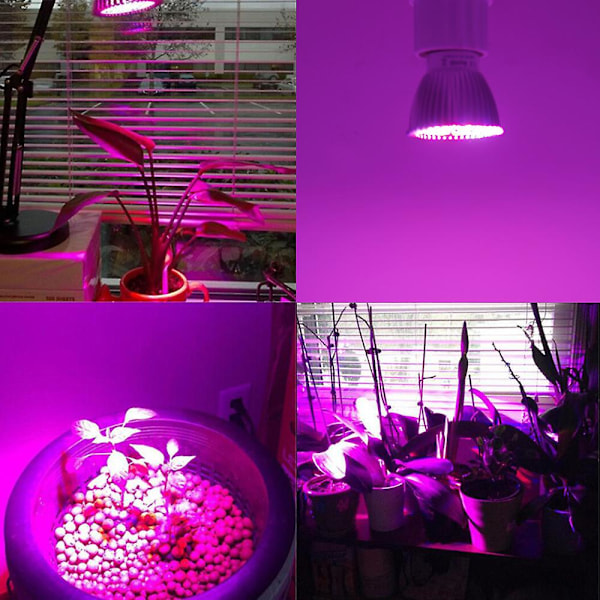 E27 LED Växtlampa, Växtlampor 28LED Växtlampa För Hydroponisk Växthusodling Ekologisk