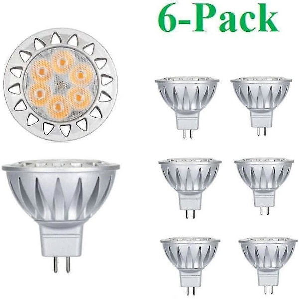 MR16 7W GU5.3 LED-lampa Ersättning för 50W-75W Halogen, 2700K Varmvit, 12V Lågspänning MR1-dwdz