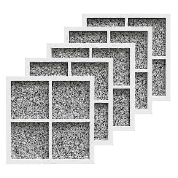 5 pakker køleskabsfilter egnet til LG LT120F, reservedelsfilter gray  white