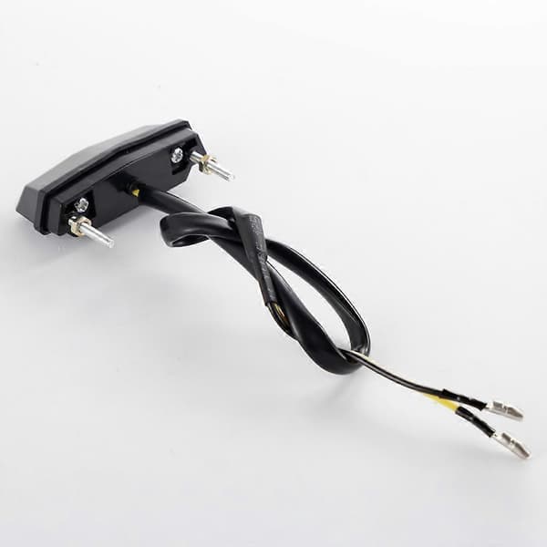Mini Motorcykel LED Baglygte Nummerpladelygte 12V LED Lampe Black
