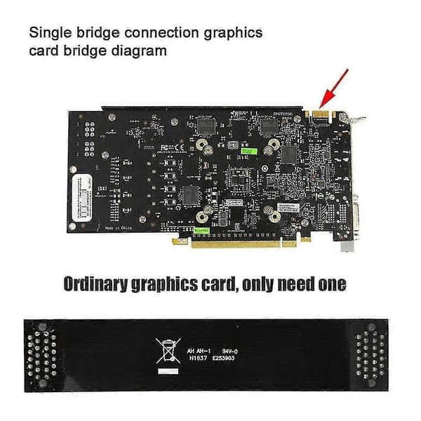 10 cm Fleksibelt SLI Bridge GPU Kabel VGA Interconnect Connector Til Nvidia