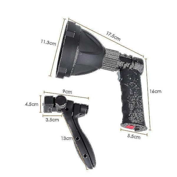 Led Hand Held Spotlight Usb Rechargeable Camping Hunting Flashlight Torch Lamp Cy